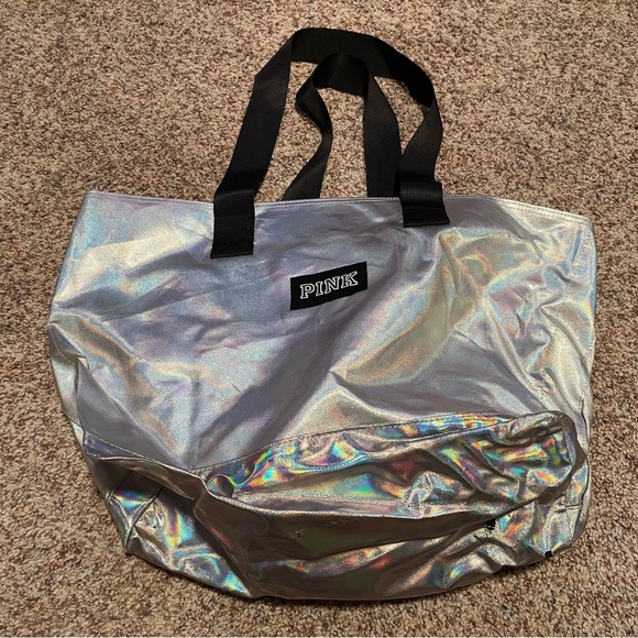 PINK Holographic Tote Bag - Picture 1 of 4